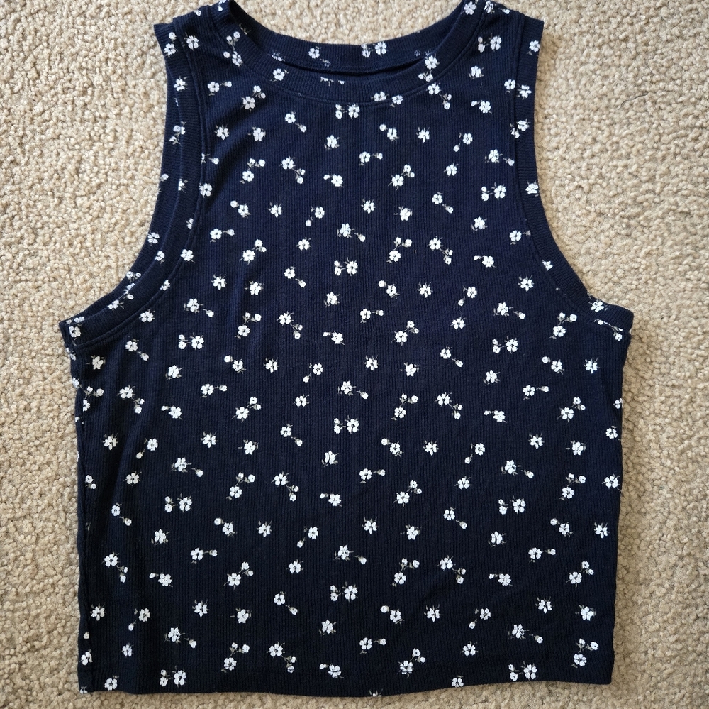 Hollister high neck floral tank
